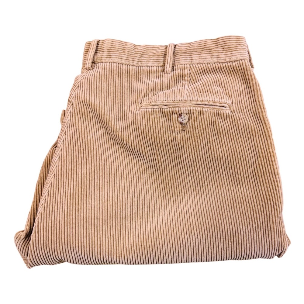 Vintage Polo By Ralph Lauren Men's Corduroy‎ Pants Sz 40/30 Tan Rn # 41381